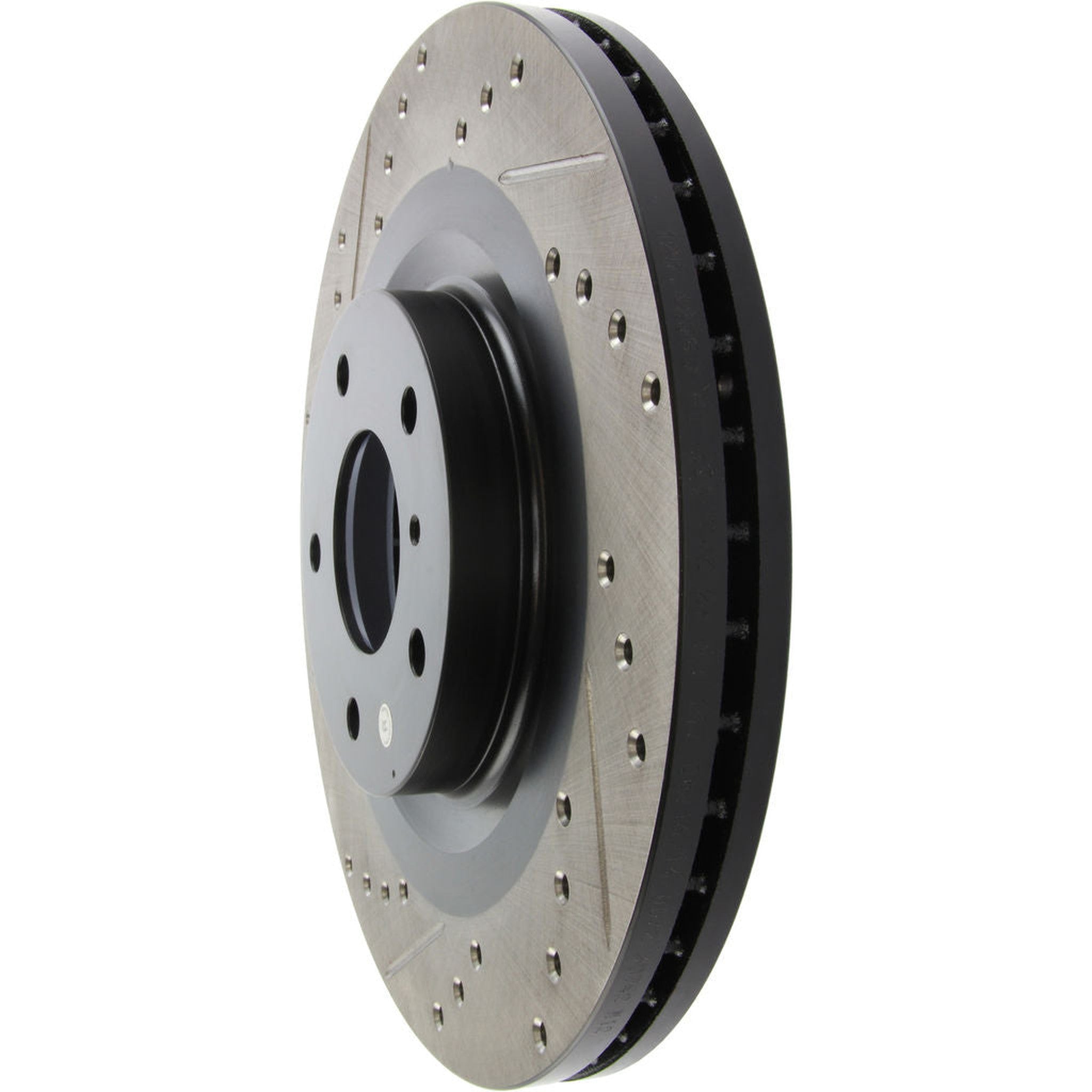 StopTech Sport Slotted + Drilled Brake Rotor Front Right 350Z / 370z / G35 / G37 2005-2020 | 127.42080R