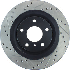 StopTech Sport Slotted + Drilled Brake Rotor Front Right 350Z / 370z / G35 / G37 2005-2020 | 127.42080R