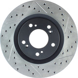 StopTech Sport Slotted & Drilled Brake Rotor Front Right Honda S2000 2000-2009 | 127.40048R