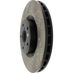 StopTech Sport Slotted + Drilled Brake Rotor Front Right Subaru STI 2005-2017 | 127.47022R