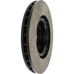 StopTech Sport Slotted + Drilled Brake Rotor Front Right Subaru STI 2005-2017 | 127.47022R