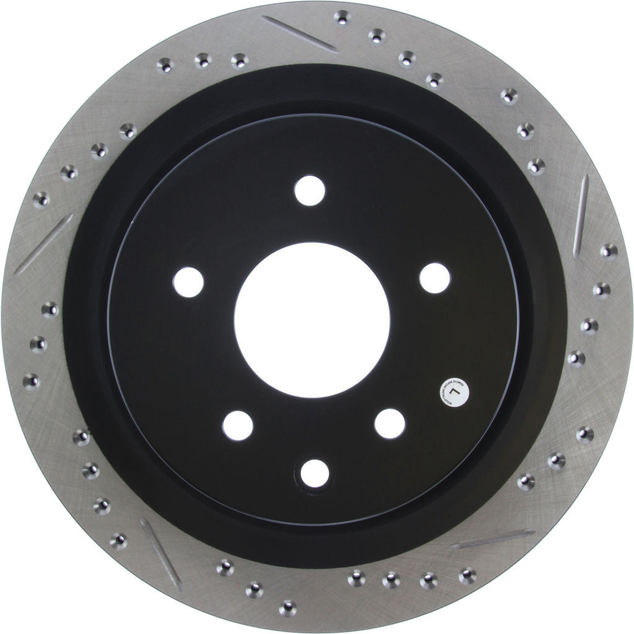 StopTech Sport Slotted + Drilled Brake Rotor Rear Left 350Z / 370z / G35 / G37 2005-2020 | 127.42088L