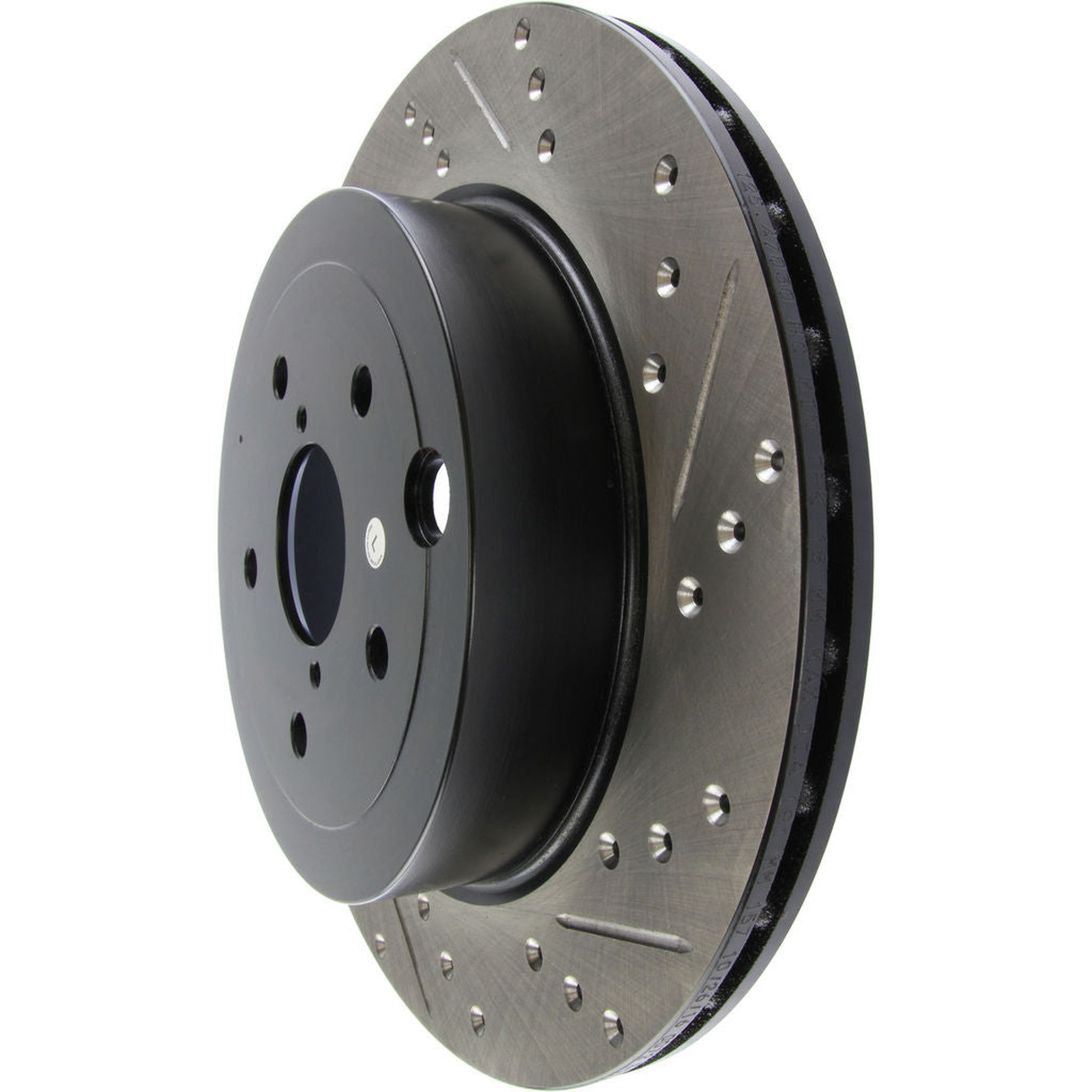 StopTech Sport Slotted + Drilled Brake Rotor Rear Left Subaru STI 2008-2017 | 127.47030L