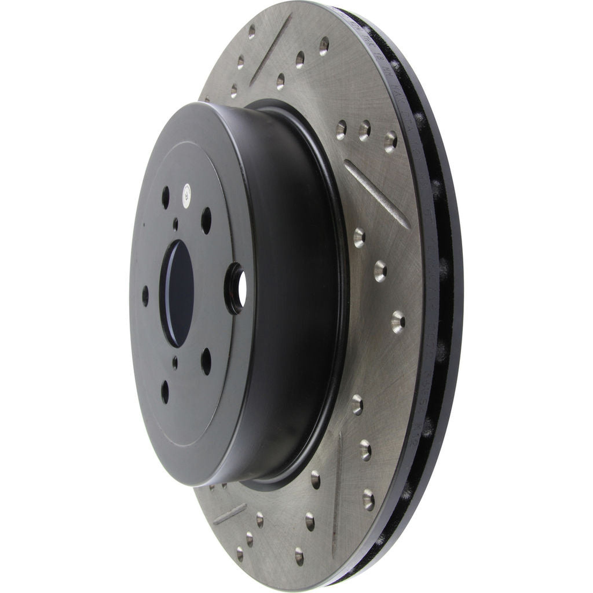StopTech Sport Slotted + Drilled Brake Rotor Rear Right Subaru STI 2008-2017 | 127.47030R