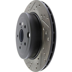 StopTech Sport Slotted + Drilled Brake Rotor Rear Right Subaru STI 2008-2017 | 127.47030R
