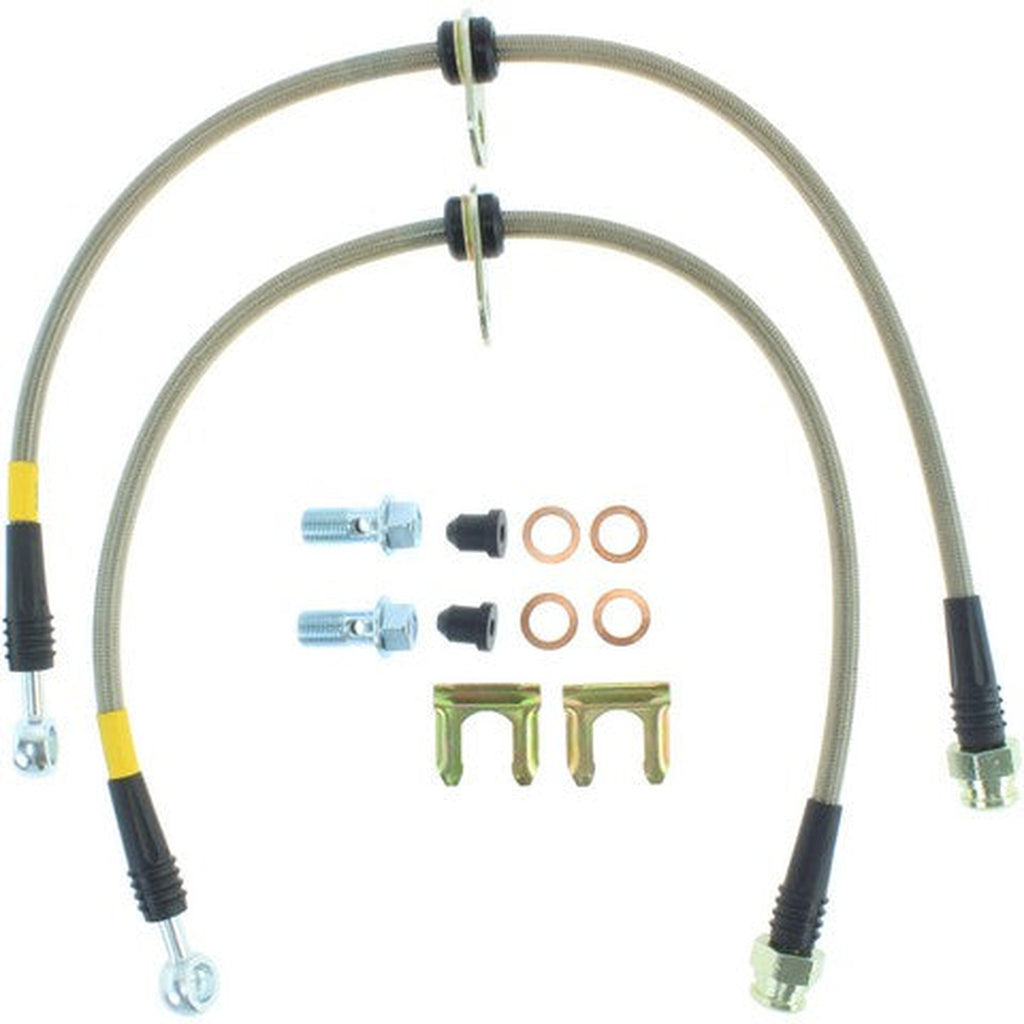 StopTech Stainless Steel Front Brake Lines Subaru WRX 2002-2005 | 950.47001