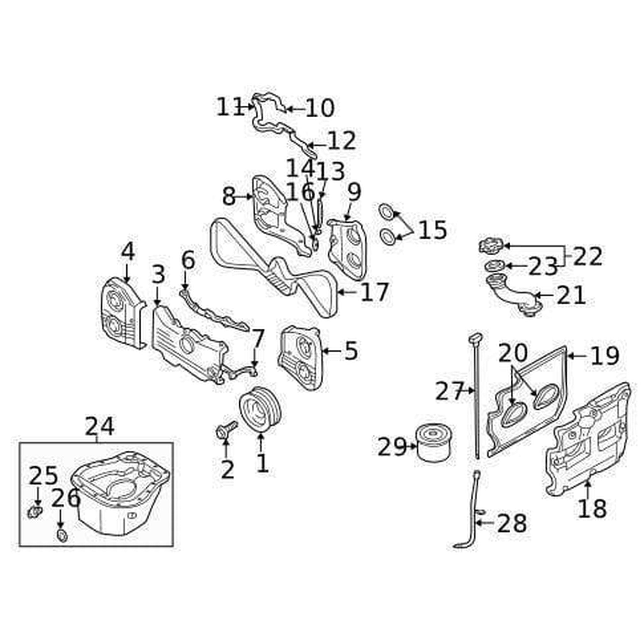 Subaru OEM LEFT Valve Cover 2004-2014 Subaru STI / 2006-2014 WRX