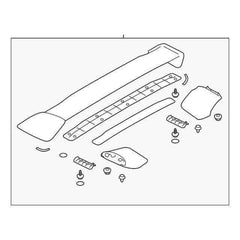 Subaru OEM STI Rear Spoiler Assembly Subaru STI 2015-2021 | 96061VA001NN