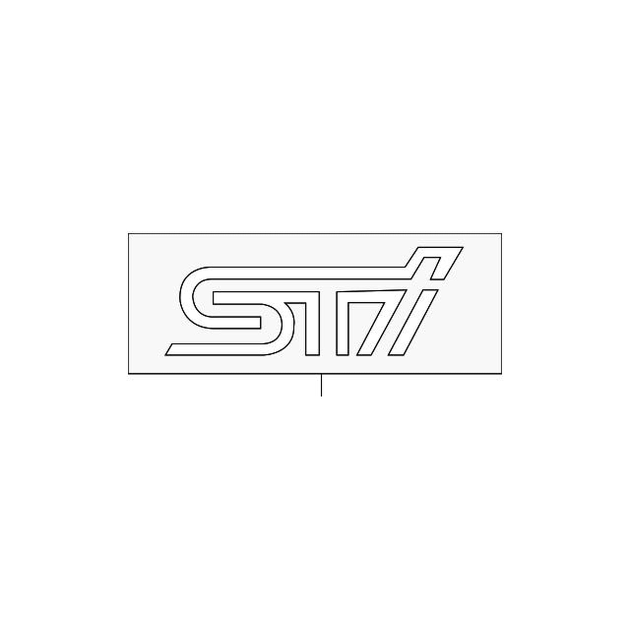 Subaru OEM STI Rear Trunk Emblem Subaru STI 2019-2021 / WRX 2019-2021 | 93079VA270