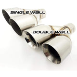 SubieDepot Axle Back 3.5in Double Wall Stainless Steel Tip Subaru WRX / STI 2015-2021