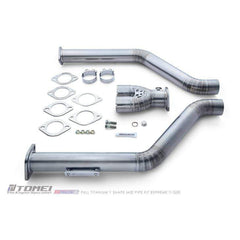 Tomei Full Titanium Y Shaped Mid Pipe for Infiniti Q50 / Q60 2014-2022 | TB6110-NS21A