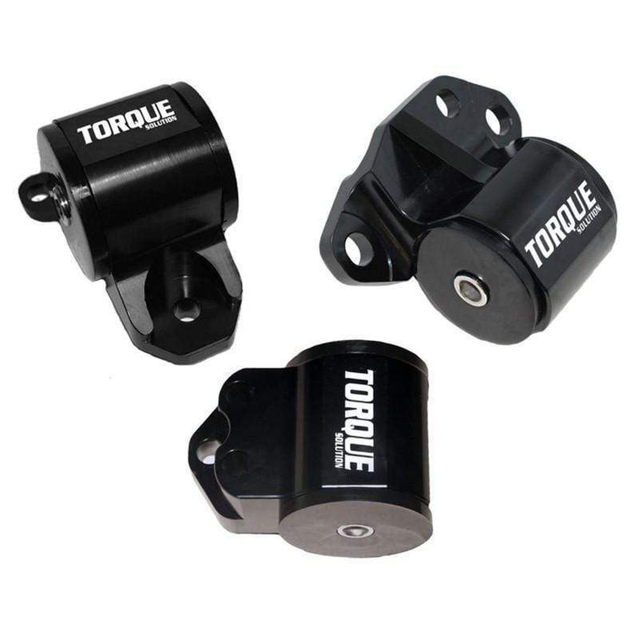 Torque Solution 3pc Billet Engine Mount Kit (3 Bolt): 92-95 Honda Civic, 94-01 Integra, 93-97 Del Sol, B or D Series | TS-HA-134