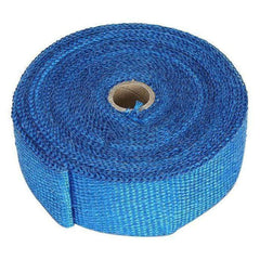 Torque Solution 50in x 2in Fiberglass Exhaust Wrap Blue | TS-EW-2X50BU