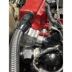 Torque Solution Billet Cam Sensor Housing (Black): Mitsubishi Evolution 4/5/6/7/8 | TS-EV-604BK