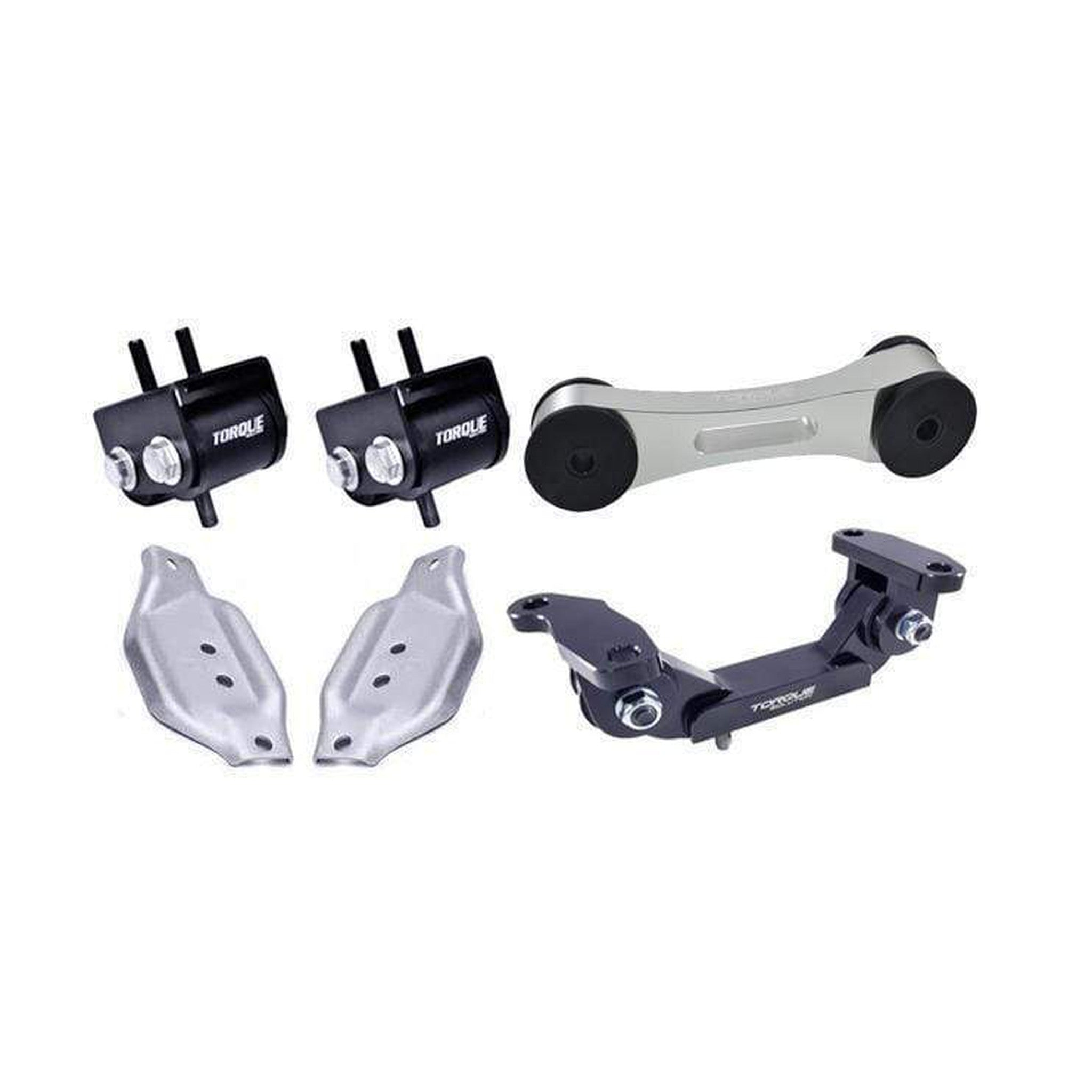 Torque Solution Engine / Transmission / Pitch Mount Set Silver Subaru WRX 2002-2014 / STI 2004-2021