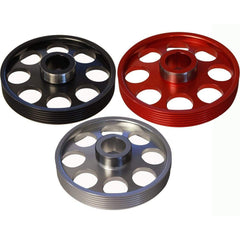 Torque Solution Silver Lightweight Crank Pulley Hyundai Genesis Coupe 3.8 2010-2015 | TS-GEN-005S