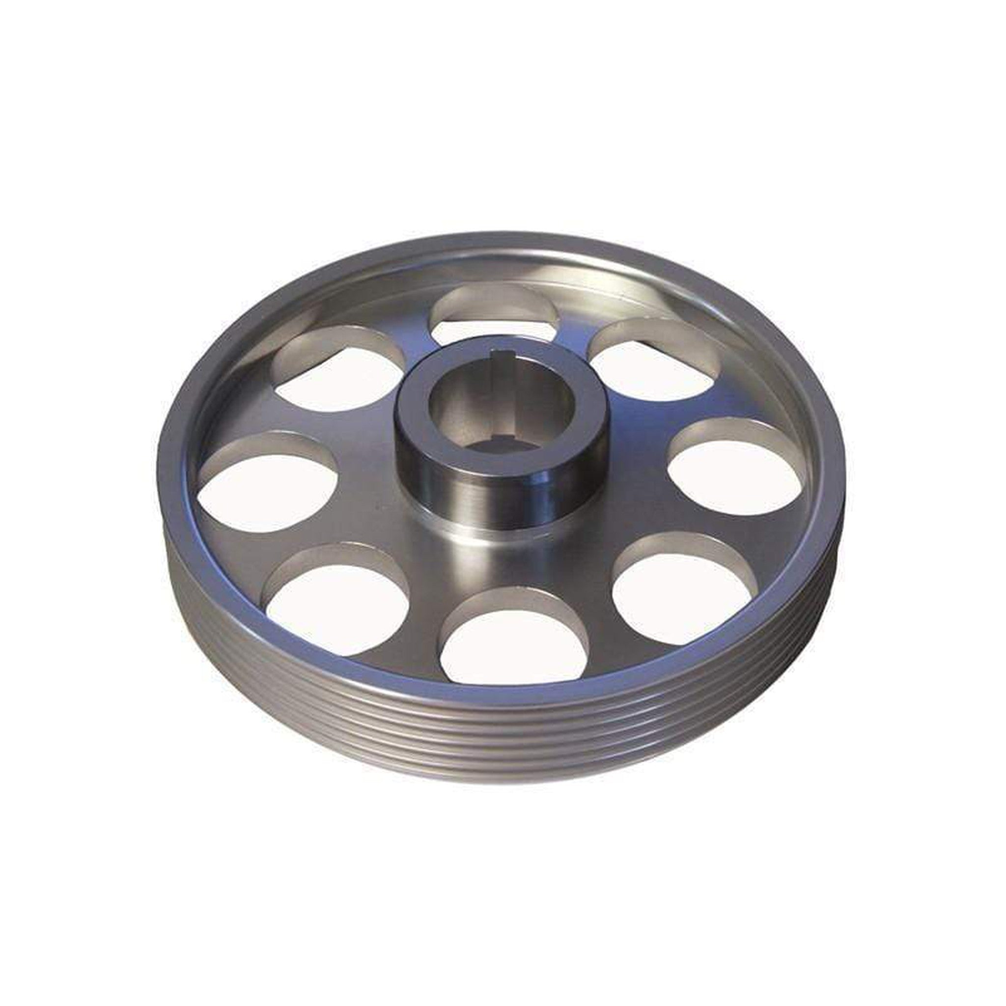 Torque Solution Silver Lightweight Crank Pulley Hyundai Genesis Coupe 3.8 2010-2015 | TS-GEN-005S