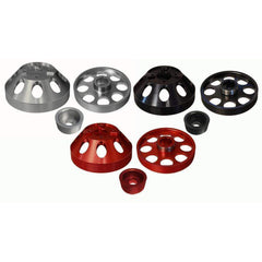 Torque Solution Silver Lightweight WP/Crank/Alt Pulley Combo Hyundai Genesis Coupe 3.8 2010-2015 |TS-GEN-006S
