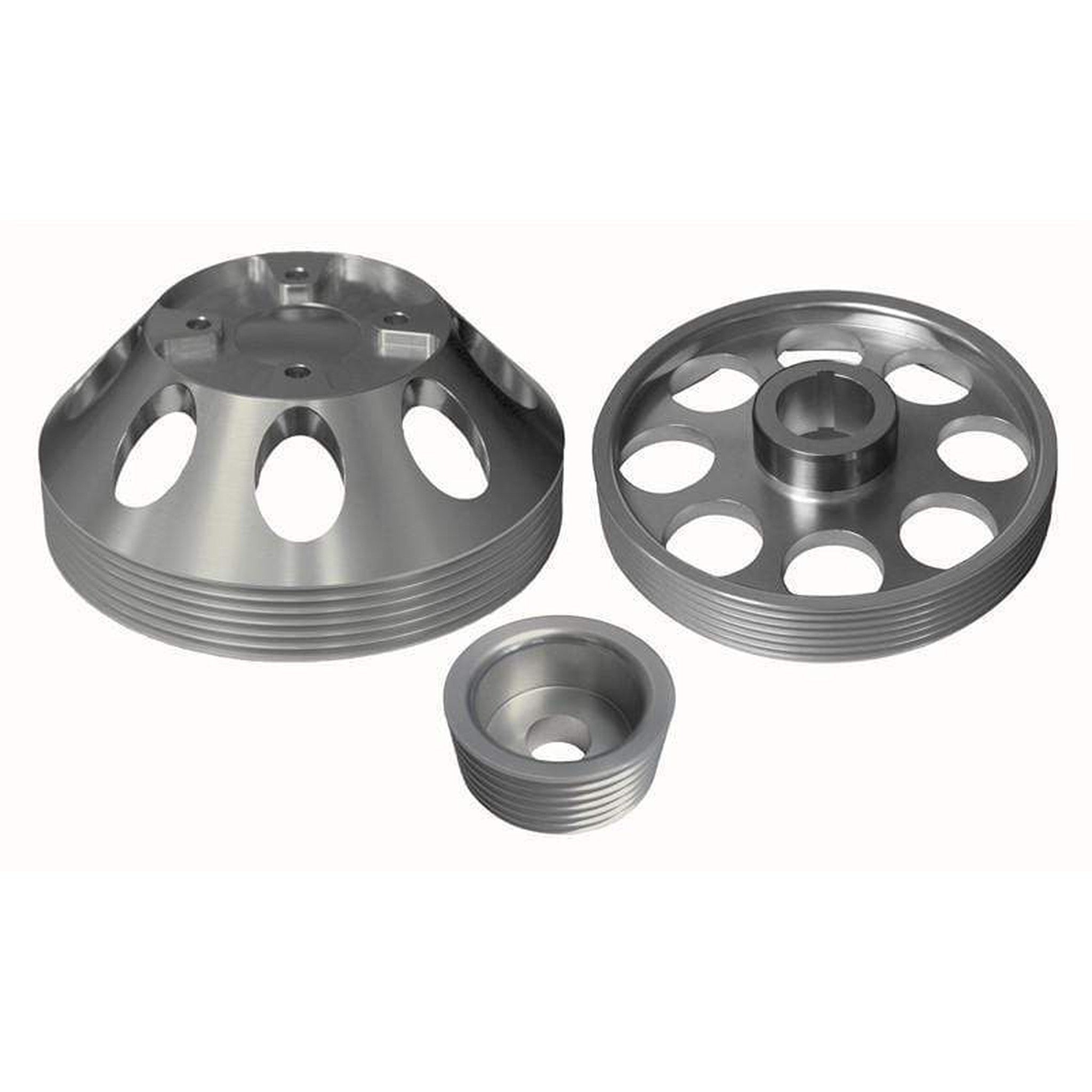 Torque Solution Silver Lightweight WP/Crank/Alt Pulley Combo Hyundai Genesis Coupe 3.8 2010-2015 |TS-GEN-006S