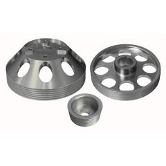 Torque Solution Silver Lightweight WP/Crank/Alt Pulley Combo Hyundai Genesis Coupe 3.8 2010-2015 |TS-GEN-006S