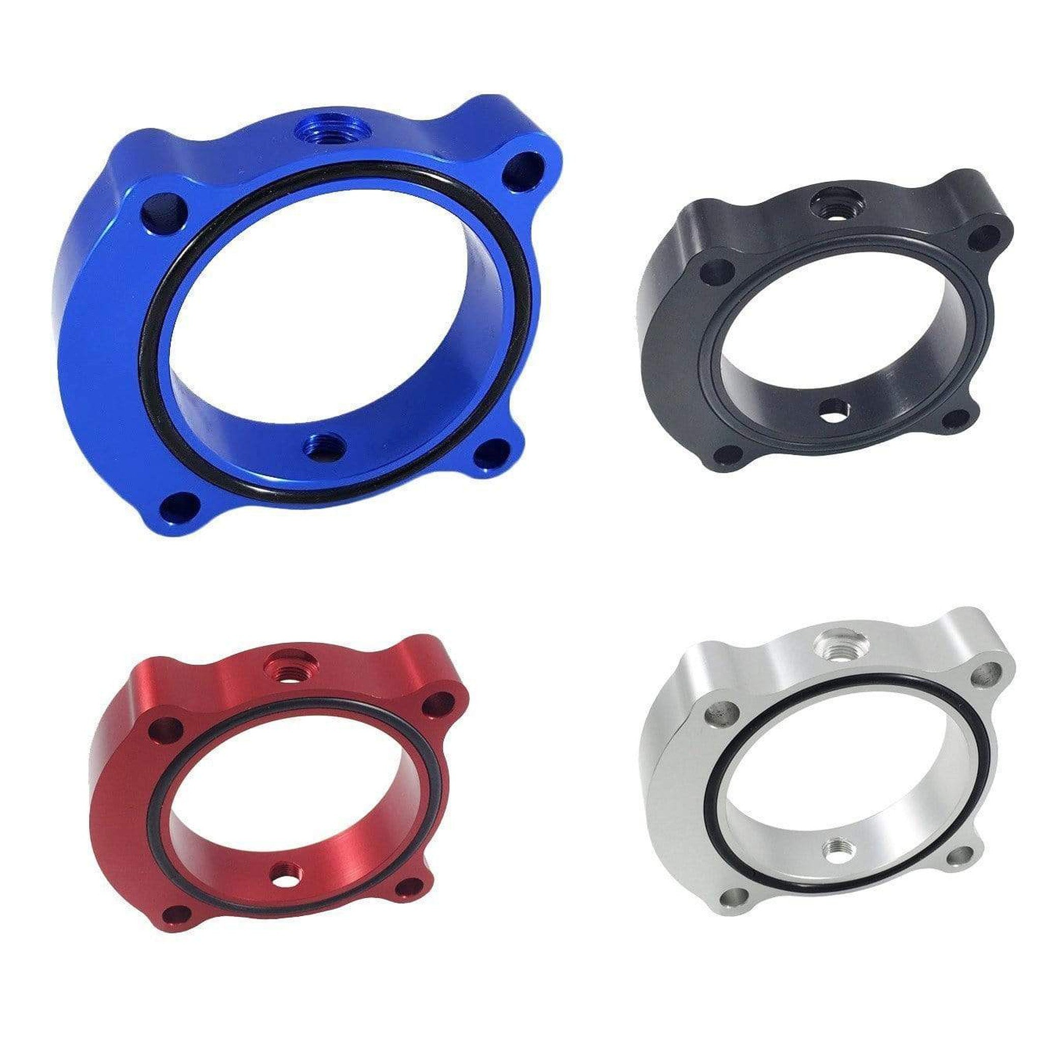 Torque Solution Throttle Body Spacer Hyundai Genesis Coupe 2.0T 2013+ Red | TS-TBS-029R