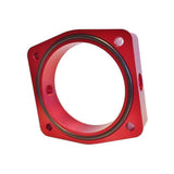 Torque Solution Throttle Body Spacer Red Nissan 350z 2003-2006 | TS-TBS-024R
