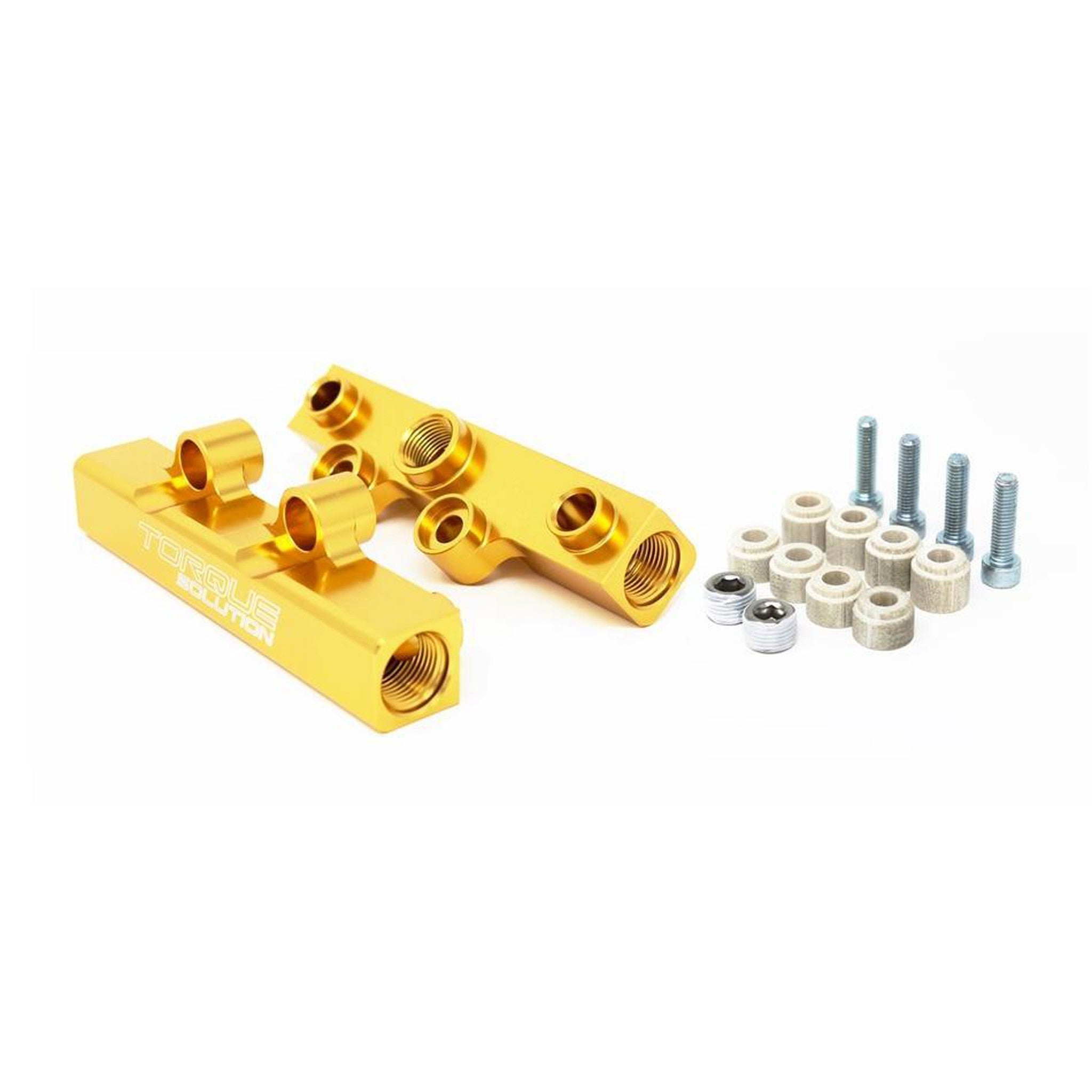 Torque Solution Top Feed Fuel Rails Gold V2 Subaru WRX 02-14 / STI 07-20 / LGT 07-12 / FXT 06-13 | TS-SU-400G.2
