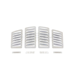 Verus Small and Large Slanted Hood Louvers Aluminum Subaru BRZ / Toyota GT86 13-20 | A0065A-BARE
