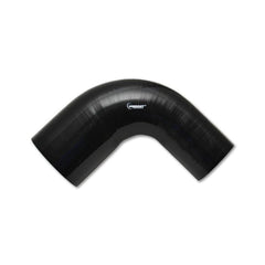 Vibrant 4 Ply Reinforced Silicone 90 degree Reducer Elbow Black 2.5" I.D. x 2.75" I.D. x 3.5" Leg Length | 2781