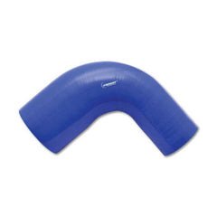 Vibrant 4 Ply Reinforced Silicone 90 degree Reducer Elbow Blue 3" I.D. x 4" I.D. x 4" Leg Length | 2785B