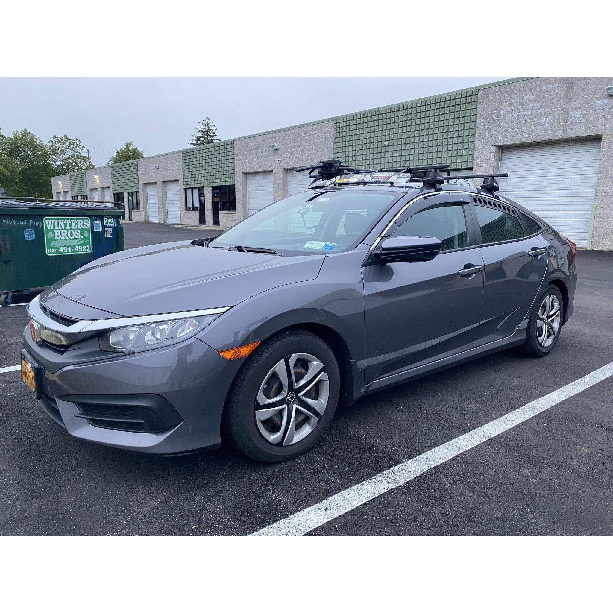 Visual Autowerks Rear Window Vents Honda Civic Sedan 2016-2020