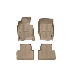 WeatherTech Front + Rear FloorLiner Tan Infiniti G37 2010-2013 Single Floor Post