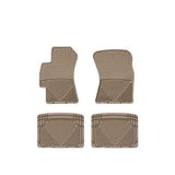 WeatherTech Front and Rear Floor Mats All-Weather Tan Impreza / WRX / STI 1993-2014 / Legacy / GT / Outback / XT 2005-2009