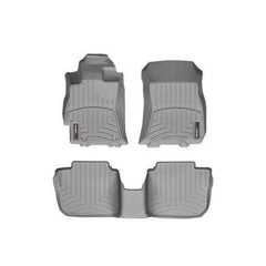 WeatherTech Front and Rear Floor Mats DigitalFit Grey Subaru Subaru Legacy / GT / Outback / XT - 2010-2014