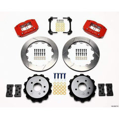 Wilwood Dynapro Radial Rear Red Slotted Big Brake Brake Kit 2003-2007 Infiniti G35 / 2008-2012 G37 / 2003-2009 Nissan 350Z / 2009-2014 370z