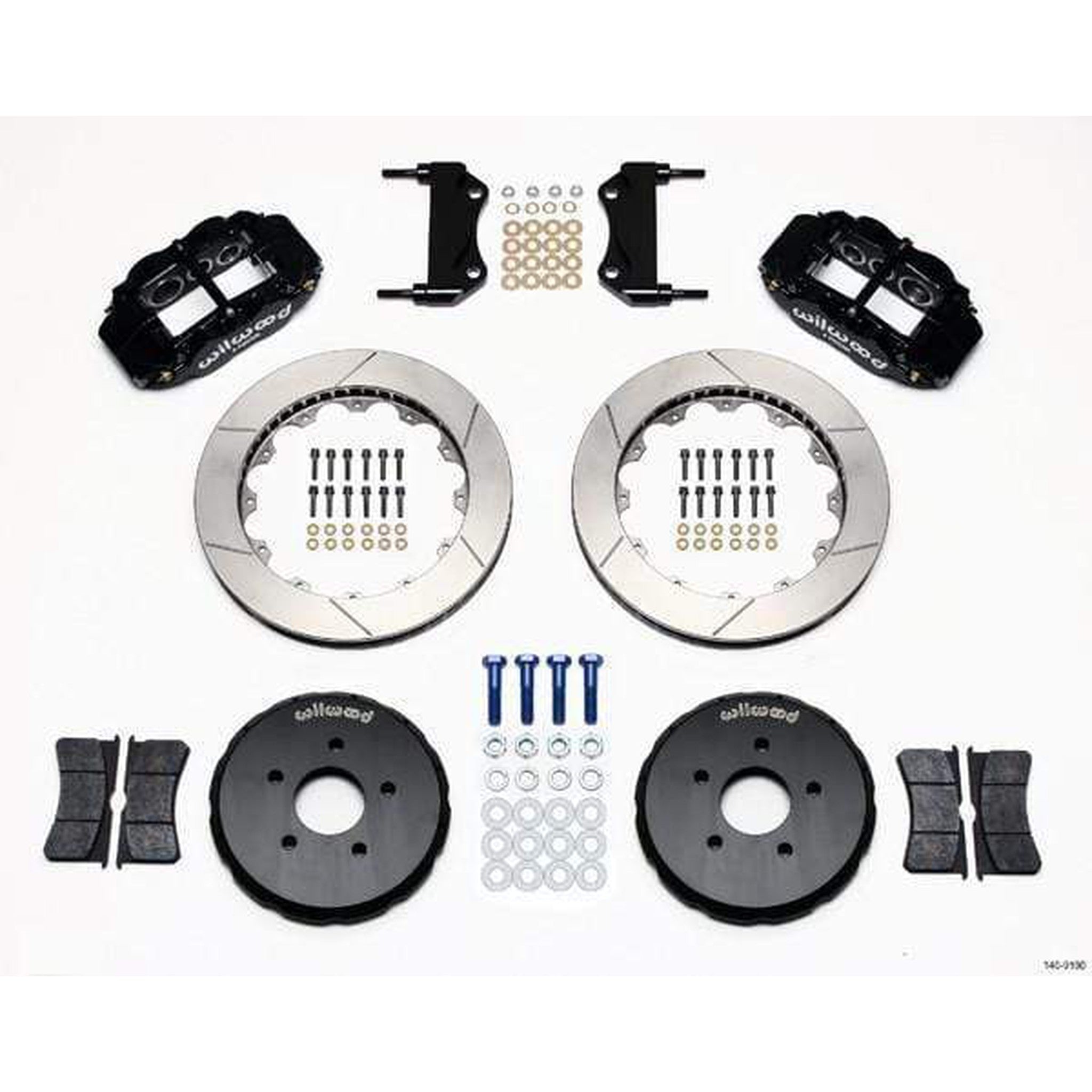 Wilwood FNSL6R Front Black Slotted Big Brake Brake Kit 2003-2007 Infiniti G35 / 2003-2009 Nissan 350Z w/ 17-in Wheels