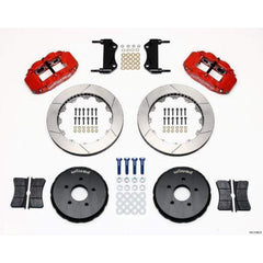 Wilwood FNSL6R Front Red Slotted Big Brake Brake Kit 2003-2007 Infiniti G35 / 2003-2009 Nissan 350Z w/ 17-in Wheels