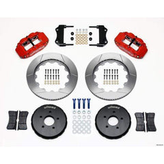 Wilwood FNSL6R Front Red Slotted Big Brake Brake Kit 2003-2007 Infiniti G35 / 2003-2009 Nissan 350Z w/ 18-in Wheels