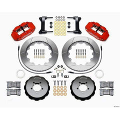 Wilwood FNSL6R Red Front Slotted Big Brake Kit Subaru WRX 2002-2014 / STI 2004 w/ 18-in Wheels