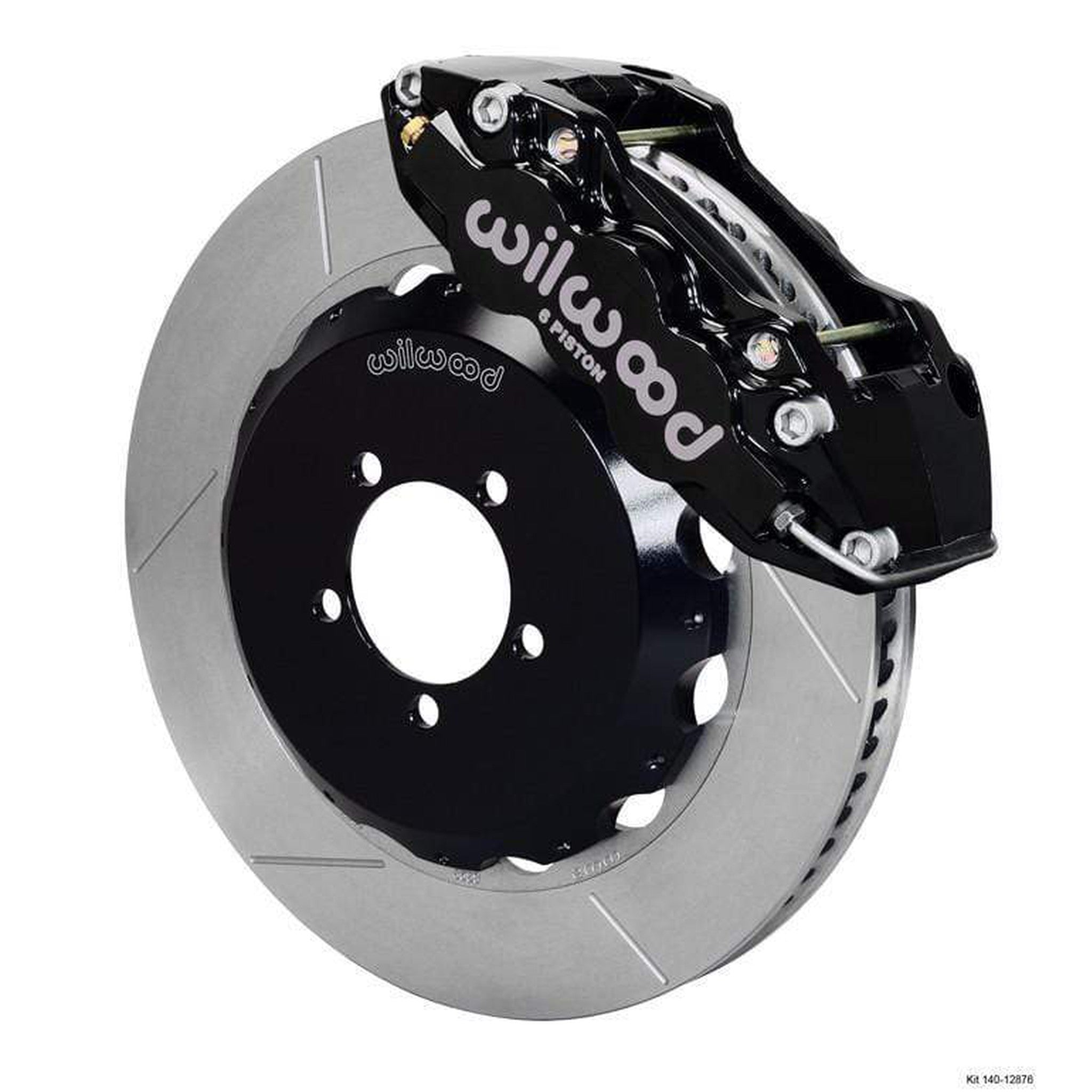 Wilwood W6A Black Slotted Big Brake Front Brake Kit Subaru WRX 2002-2014 / STI 2004 w/ 18-in Wheels