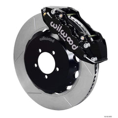 Wilwood W6A Black Slotted Big Brake Front Brake Kit Subaru WRX 2002-2014 / STI 2004 w/ 18-in Wheels