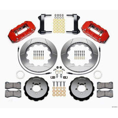 Wilwood W6A Red Slotted Big Brake Front Brake Kit Subaru WRX 2002-2014 / STI 2004 w/ 18-in Wheels