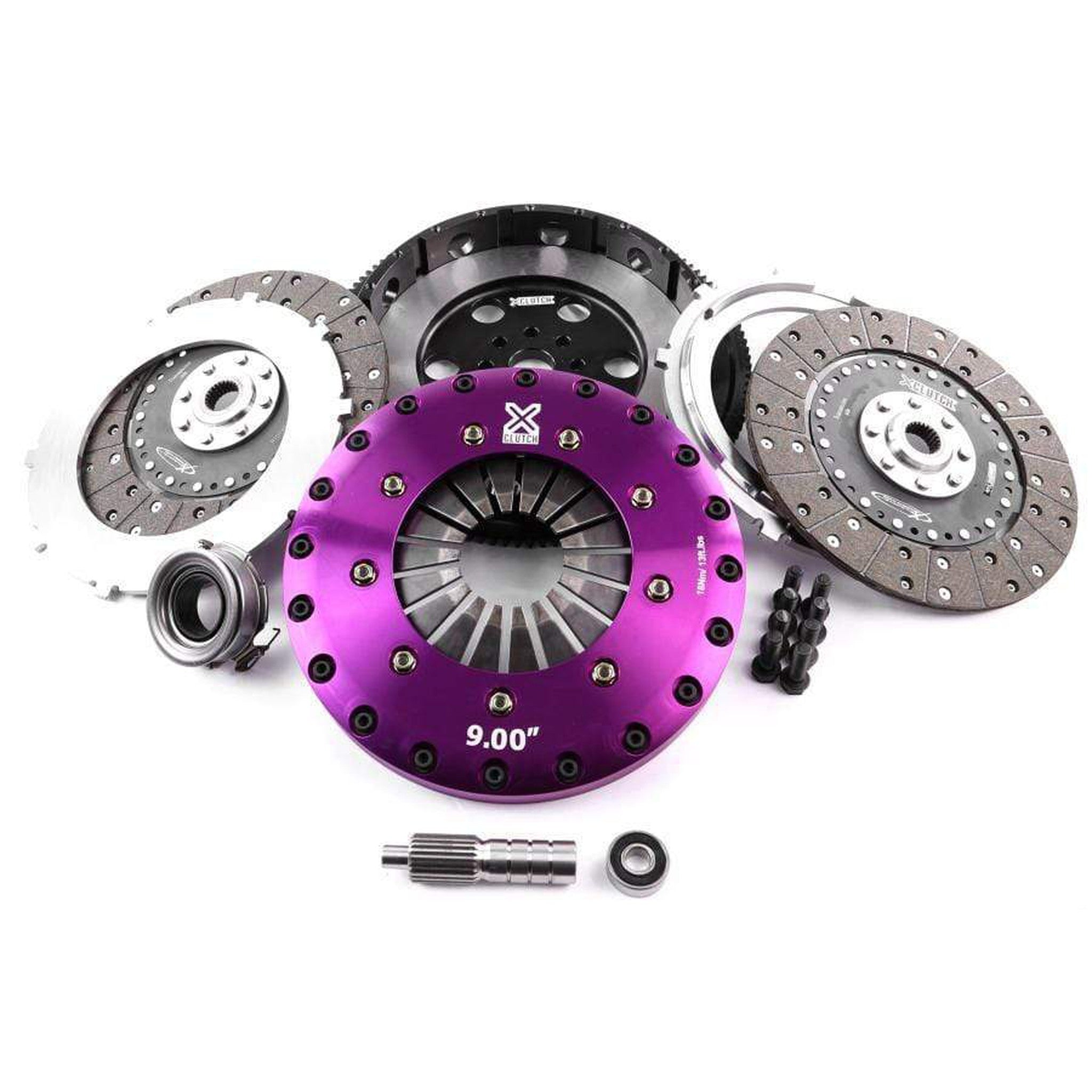 XClutch Clutch Kit 9 in. Twin Solid Organic Clutch Discs w/ Flywheel Scion FR-S 2013-2016 / Subaru BRZ 2013+ / Toyota 86 2017+