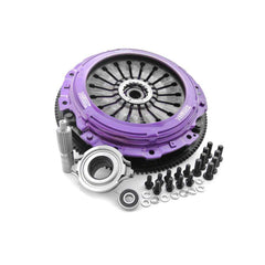 XClutch Clutch Kit 9in Twin Solid Ceramic Discs Pull Type w/ Flywheel Subaru STI 2004-2021 | XKSU23531-2E