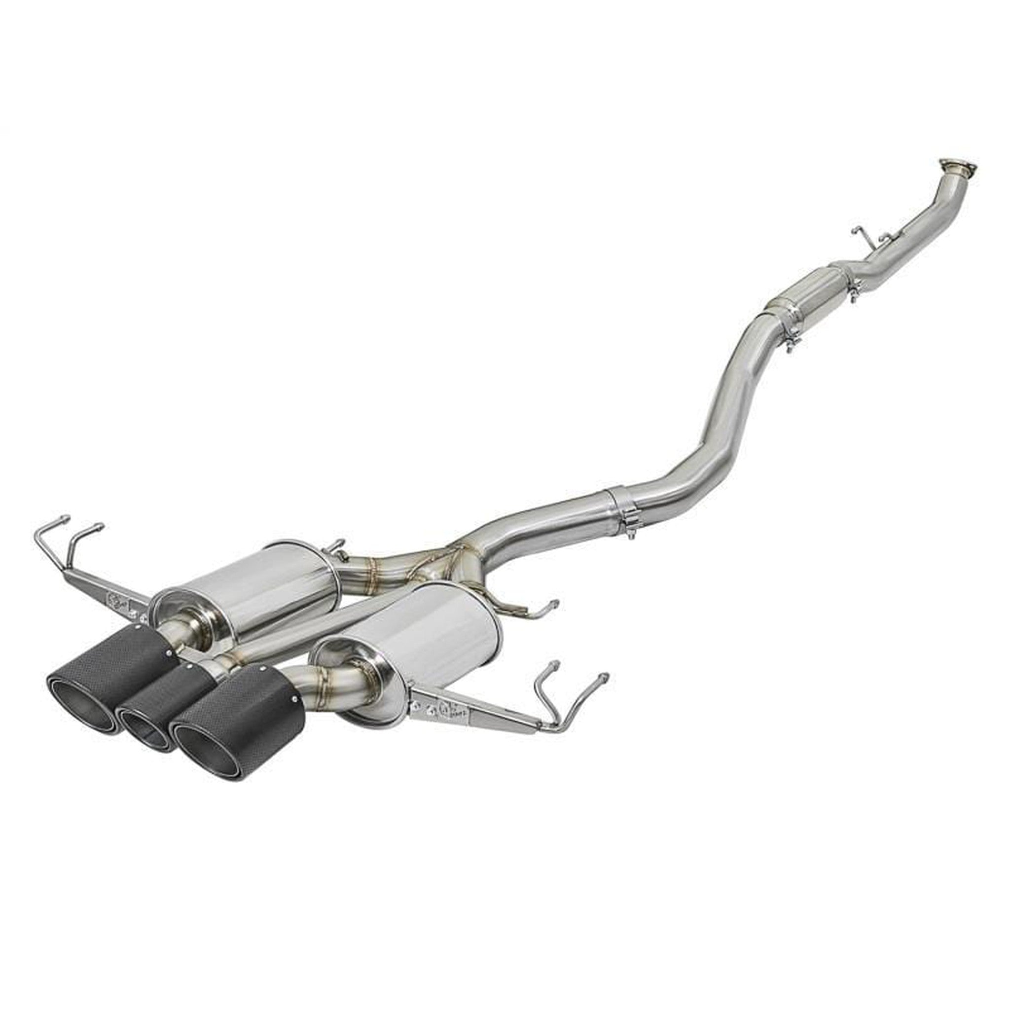 aFe POWER Takeda 304SS Dual Cat Back Exhaust w/CF Tips Honda Civic Type R 2017-2021 | 49-36616-C