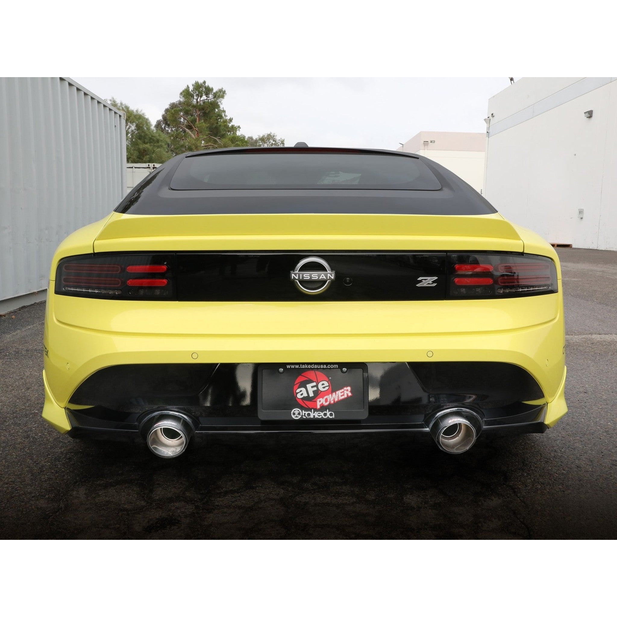 aFe Takeda 2.5inch Stainless Steel Carbon Fiber Tips Cat Back Exhaust Nissan Z 2023 | 49-36138-C