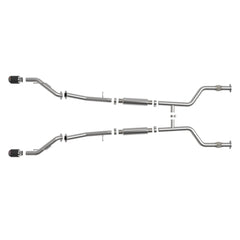 aFe Takeda 2.5inch Stainless Steel Carbon Fiber Tips Cat Back Exhaust Nissan Z 2023 | 49-36138-C