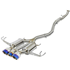 aFe Takeda 3in 304 SS Cat Back Exhaust w/ Blue Flame Tips Honda Civic Type R 2017-2021 | 49-36616-L