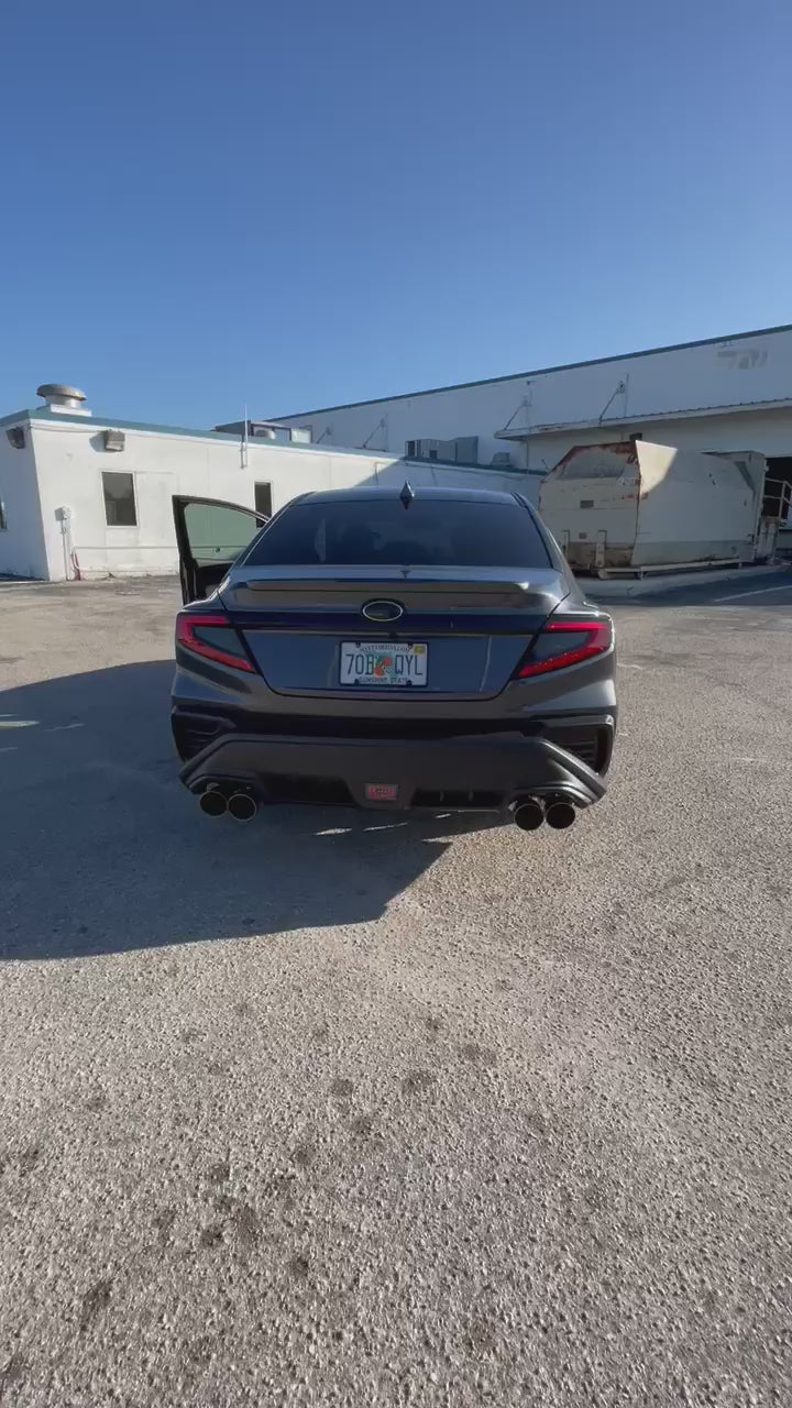 Invidia WRX 2022-2025 R400 Cat Back Exhaust Quad Tip Subaru | HS22WRXGM4SS