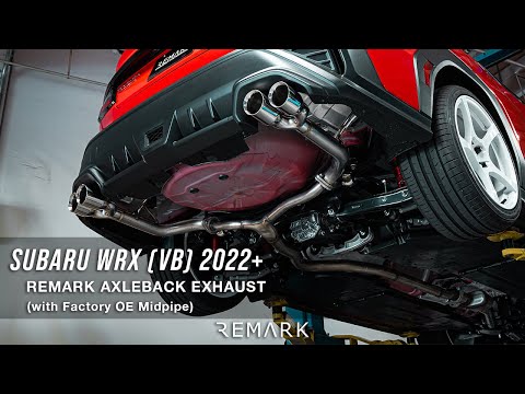 Remark Axleback Exhaust Burnt Stainless Single Wall 4in Tips Subaru WRX 2022-2026 | RO-TTVB-S4